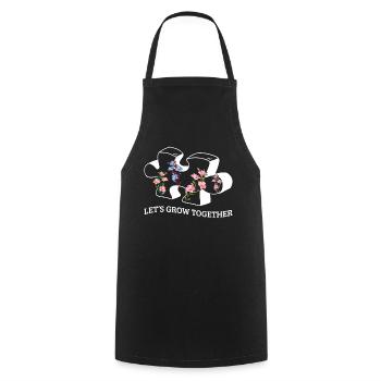 Ensemble Cultivez des plantes puzzle Sensibilisation à l’autisme - Tablier de cuisine - noir - Devant - AI Model Male 185 dark (185cm)