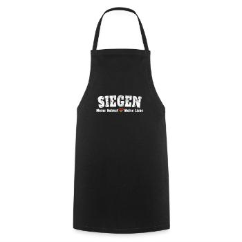 Siegen My Home My Dear Heart - Cooking Apron - black - Front - AI Model Male 185 dark (185cm)