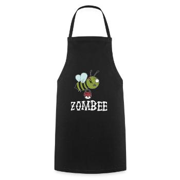 Zombie Halloween Zombie Apocalypse Bee - Cooking Apron - black - Front - AI Model Male 185 dark (185cm)