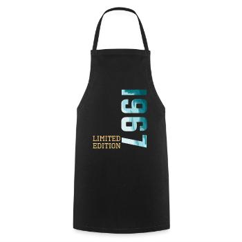 1967 Édition limitée - Tablier de cuisine - noir - Devant - AI Model Male 185 dark (185cm)