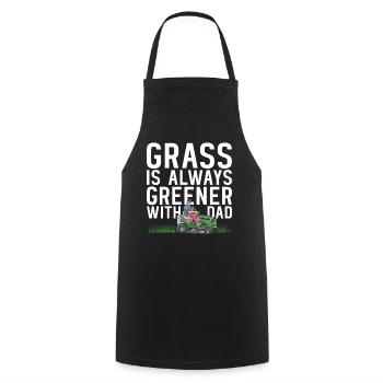 Lawn Mowing Funny Dad Father's Day Lawn Mower Lawn - Cooking Apron - black - Front - AI Model Male 185 dark (185cm)