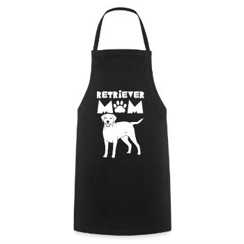 Retriever Maman Fille Retrievers Pet Dog - Tablier de cuisine - noir - Devant - AI Model Male 185 dark (185cm)