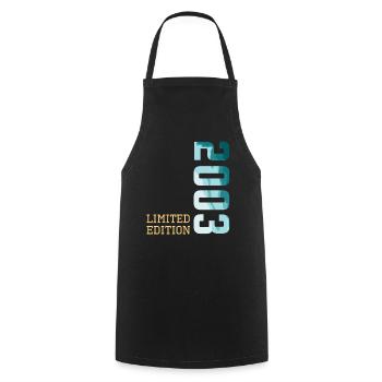 2003 Édition Limitée - Tablier de cuisine - noir - Devant - AI Model Male 185 dark (185cm)