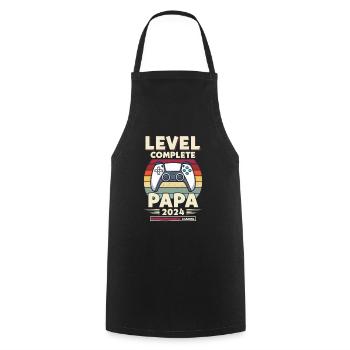 Level Complete PAPA 2023 Loading Controller - Cooking Apron - black - Front - AI Model Male 185 dark (185cm)