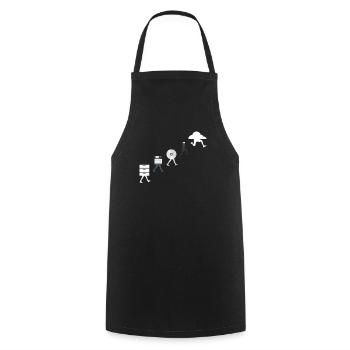 Cloud Data Design - Cooking Apron - black - Front - AI Model Male 185 dark (185cm)