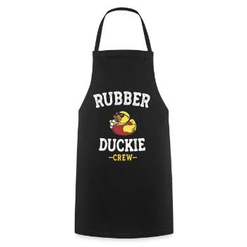 Canard en caoutchouc Canard jaune Équipage Baignade Canards Canards Canards - Tablier de cuisine - noir - Devant - AI Model Male 185 dark (185cm)