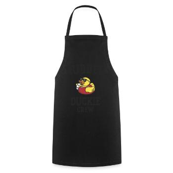 Gummiente Yellow Duckie Crew Bath Ducks Duckling - Kochschürze - Schwarz - Vorne - AI Model Male 185 dark (185cm)