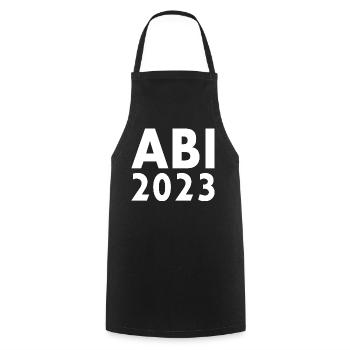 Abi 2023 - Kochschürze - Schwarz - Vorne - AI Model Male 185 dark (185cm)