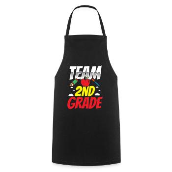 Team Zweite Klasse Zweitklässler Schule Lehrer - Kochschürze - Schwarz - Vorne - AI Model Male 185 dark (185cm)