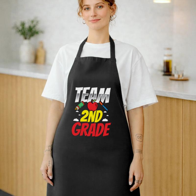Team Second Class Second Grader School Teacher Cooking Apron