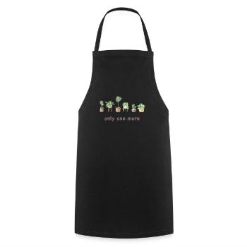Il ne reste plus qu’une plante, jardin de fleurs horticoles - Tablier de cuisine - noir - Devant - AI Model Male 185 dark (185cm)