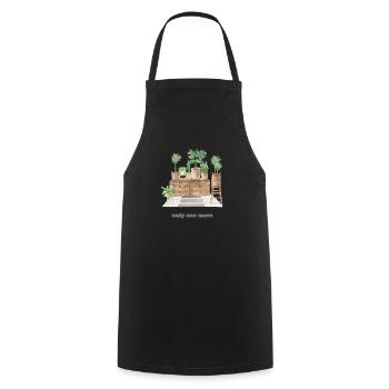 Il ne reste plus qu’une plante, jardin de fleurs horticoles - Tablier de cuisine - noir - Devant - AI Model Male 185 dark (185cm)