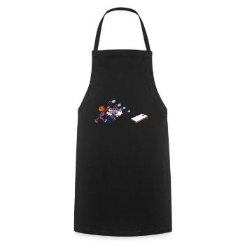 Cornhole Player Halloween - Funny Cornhole - Cooking Apron - black - Front - AI Model Male 185 dark (185cm)