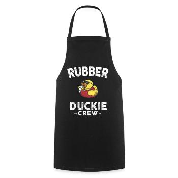 Canard en caoutchouc Canard jaune Équipage Baignade Canards Canards Canards - Tablier de cuisine - noir - Devant - AI Model Male 185 dark (185cm)