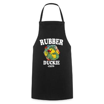 Rubber Duck Yellow Duck Crew Bathing Ducks Ducks - Cooking Apron - black - Front - AI Model Male 185 dark (185cm)