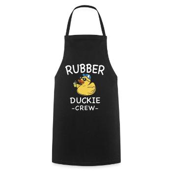 Rubber Duck Yellow Duck Crew Bathing Ducks Ducks - Cooking Apron - black - Front - AI Model Male 185 dark (185cm)