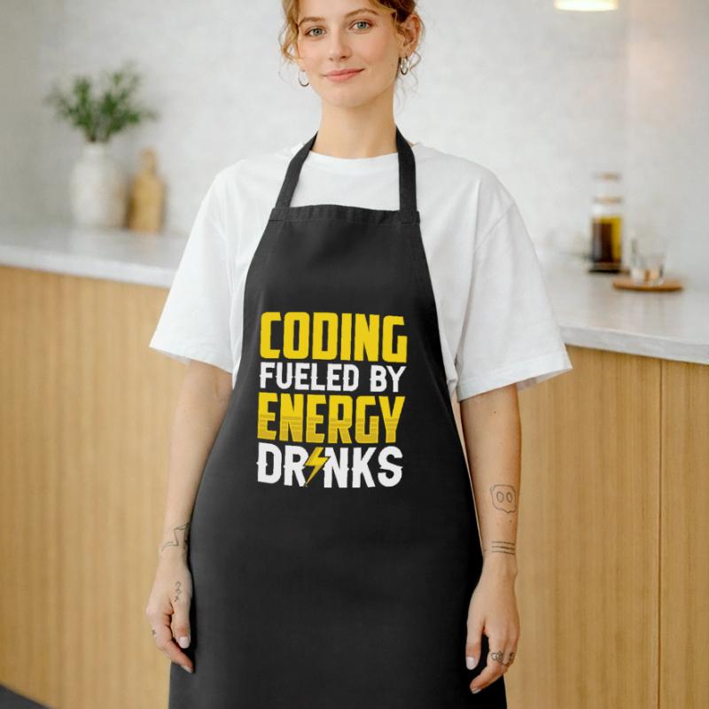 Programmieren Mit Energydrinks Coding Code Coder Kochschürze