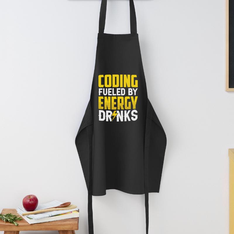 Programming with Energydrinks Coding Code Coder Cooking Apron