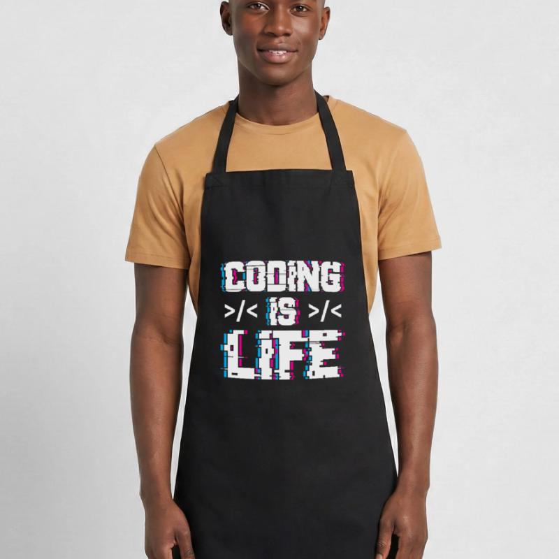 Coding Ist Leben Programmierer Coder Code Kochschürze