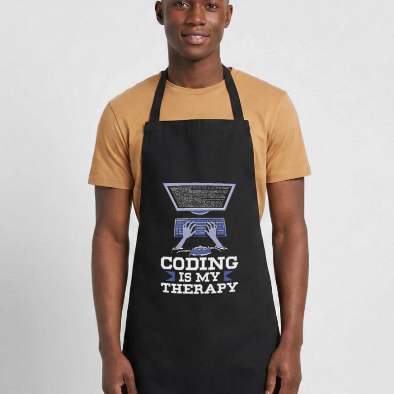 Programming is my therapy Code Coder Coding Cooking Apron