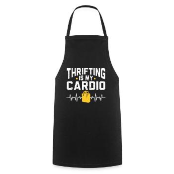 Vente à la ferme Thrifting - Tablier de cuisine - noir - Devant - AI Model Male 185 dark (185cm)