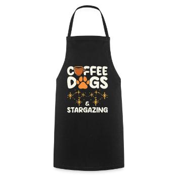 Stargazer Poison Cosmology Stargazing - Cooking Apron - black - Front - AI Model Male 185 dark (185cm)