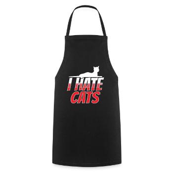I hate cats puppy dog lover animal - Cooking Apron - black - Front - AI Model Male 185 dark (185cm)
