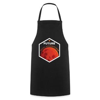 Future Mars Adventurer Astronaut Planet - Tablier de cuisine - noir - Devant - AI Model Male 185 dark (185cm)