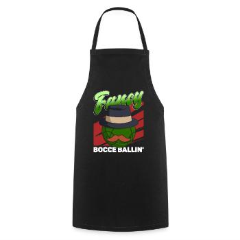 Fancy Boccia Ballin' - Boccia Ball - Tablier de cuisine - noir - Devant - AI Model Male 185 dark (185cm)