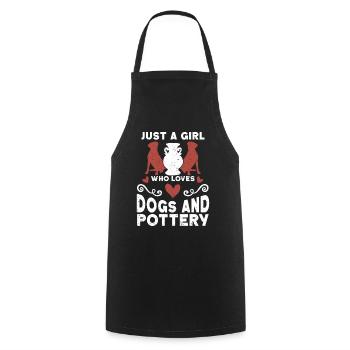Ceramic Oven Cermaicist Ceramic Clay Oven Pot - Cooking Apron - black - Front - AI Model Male 185 dark (185cm)