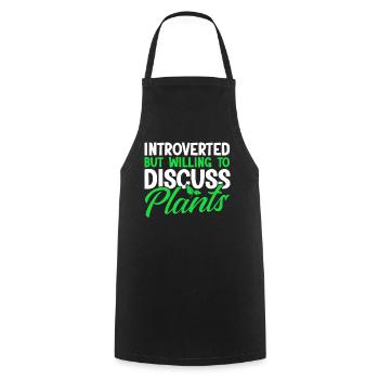 Introverti Cadeau Sarcastique Introverti - Tablier de cuisine - noir - Devant - AI Model Male 185 dark (185cm)
