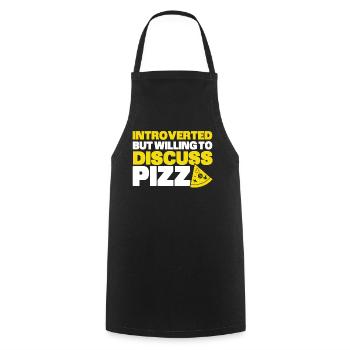 Introverti Cadeau Sarcastique Introverti - Tablier de cuisine - noir - Devant - AI Model Male 185 dark (185cm)