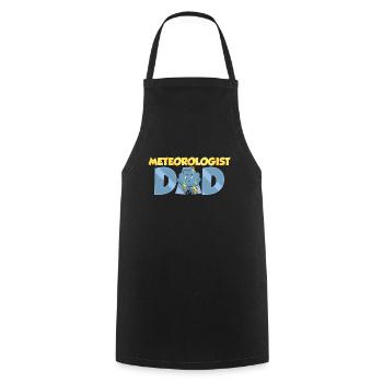 Meteorologist Papa Weather Forecast Meteorology - Cooking Apron - black - Front - AI Model Male 185 dark (185cm)