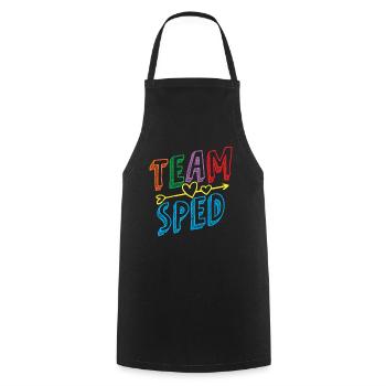 Team Special Education Teachers Special Education Profession - Cooking Apron - black - Front - AI Model Male 185 dark (185cm)