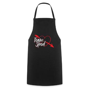 Team Special Education Teacher Special Education Profession - Cooking Apron - black - Front - AI Model Male 185 dark (185cm)