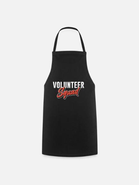 Volunteer Team Profession Volunteer Volunteer - Cooking Apron - black
