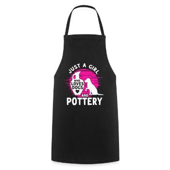 Ceramic Oven Cermaicist Ceramic Clay Oven Pot - Cooking Apron - black - Front - AI Model Male 185 dark (185cm)