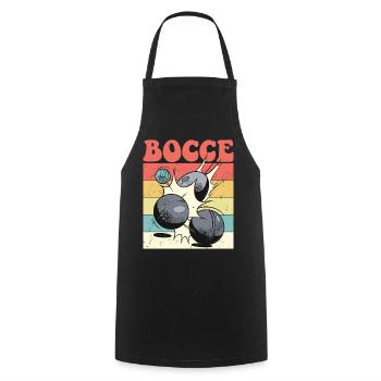 Bocce Spruch Bocce Ball mit Jack Bocci Game Bocce - Kochschürze - Schwarz - Vorne - AI Model Male 185 dark (185cm)