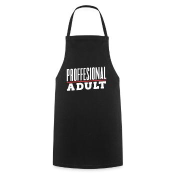 Professional Adult Birthday Adult - Cooking Apron - black - Front - AI Model Male 185 dark (185cm)