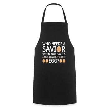 Atheist Easter Anti Religion Anti Church Atheism - Cooking Apron - black - Front - AI Model Male 185 dark (185cm)
