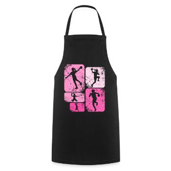 Handball Handball Player Women Handball - Cooking Apron - black - Front - AI Model Male 185 dark (185cm)