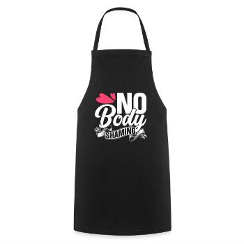 Kein Body Shaming Bodyshaming Ärgern Stoppen - Kochschürze - Schwarz - Vorne - AI Model Male 185 dark (185cm)