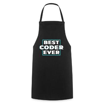 Best Programmer Ever Coding Coder Code - Cooking Apron - black - Front - AI Model Male 185 dark (185cm)