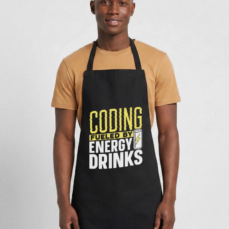 Programmation avec le code de codage des boissons énergisantes Tablier de cuisine