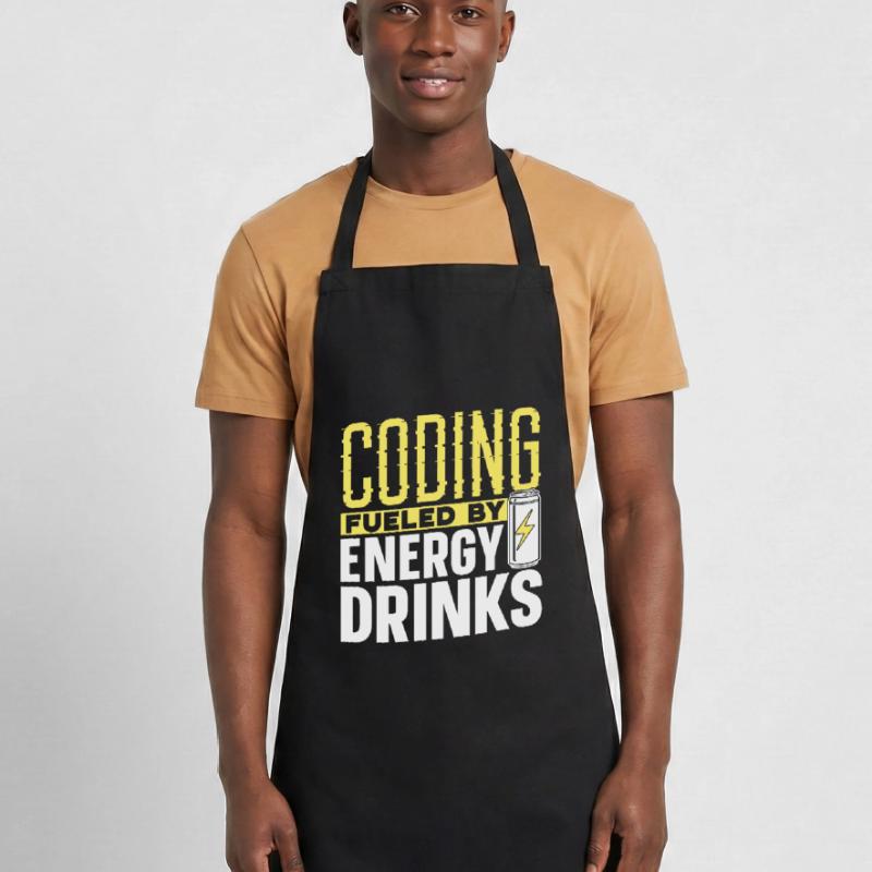 Programmieren Mit Energydrinks Coding Coder Code Kochschürze