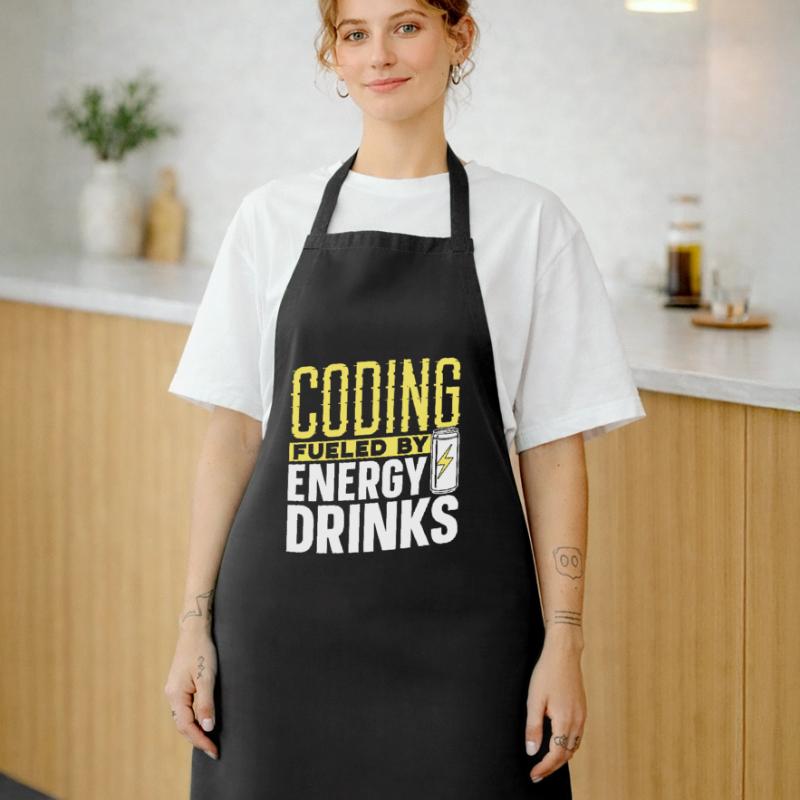 Programmieren Mit Energydrinks Coding Coder Code Kochschürze