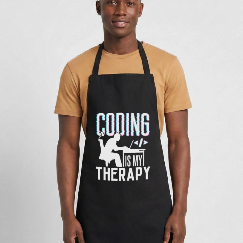 Programming is my therapy Code Coder Coding Cooking Apron