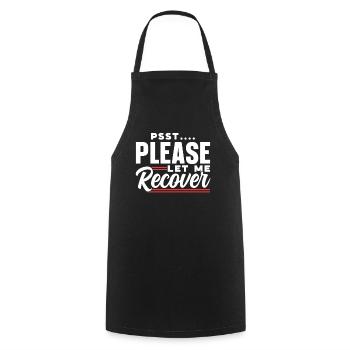 Psst please let me get well again - Cooking Apron - black - Front - AI Model Male 185 dark (185cm)