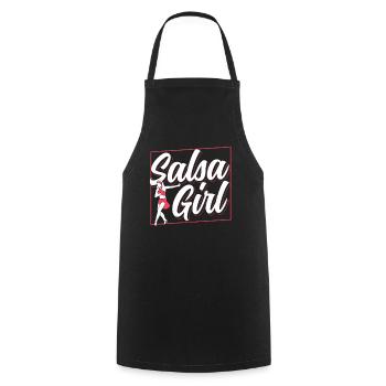 Salsa Girls Mama Dancing Dancers Dance Hobby - Cooking Apron - black - Front - AI Model Male 185 dark (185cm)