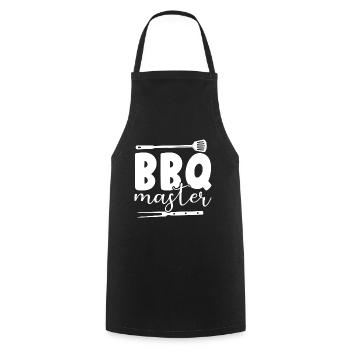 BBQ Master - Cooking Apron - black - Front - AI Model Male 185 dark (185cm)